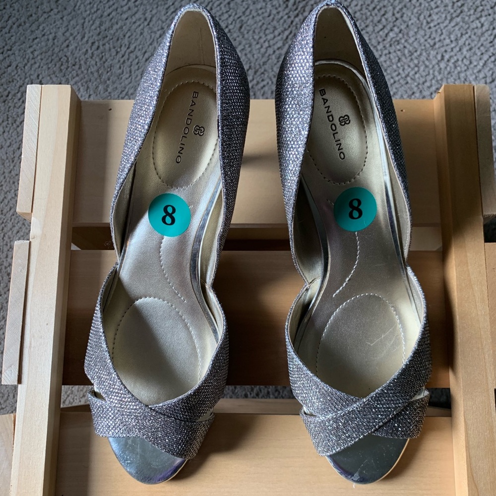 Bandolino Sparkle Peep Toe Heel